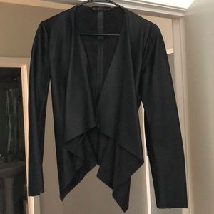 Zara leather cardigan